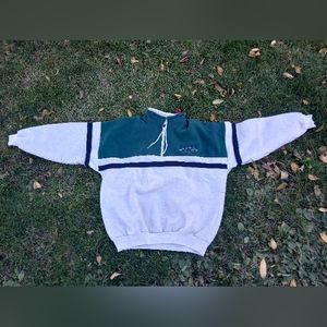 Art Unlimited Sportswear Hoodie Vintage Green and Grey